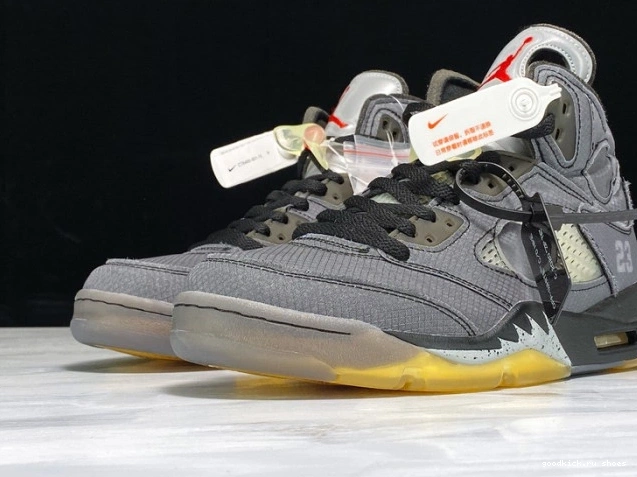 Rep Black CT8480-001 x Off-White 5 Jordan Air 0813
